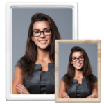 Fotoporcellana Rettangolare Bordo Rilievo