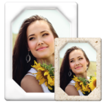 Fotoporcellana Rettangolare Bordo Rilievo Foto Esagonale