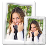 Fotoporcellana Rettangolare Bordo Rilievo Foto Onda