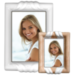 Fotoporcellana Rettangolare Bordo Rilievo Largo Decoro