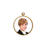 Miniatura Con Montatura Tonda Oro