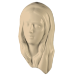 Medaglione Madonna Marea Beige