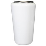 Vaso Porcellana Bianco Fotoceramica Bertelli