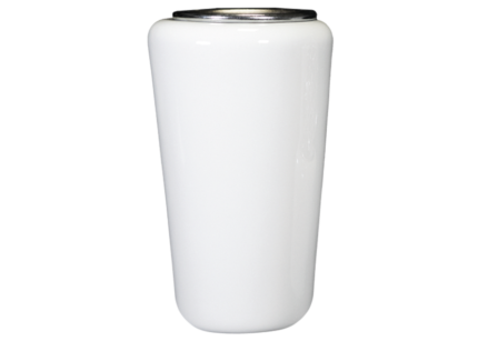 Vaso Porcellana Bianco Fotoceramica Bertelli