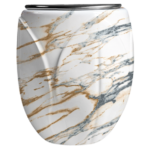 Mezza Vasca Fiore Marmorizzata