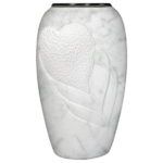 Vaso Cuore Marmorizzato Bocciardato
