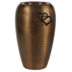 Vaso Aurora Dark Bronze Cuore Applicato