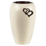 Vaso Aurora Perla Cuore Applicato
