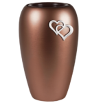 Vaso Aurora Ramato Cuore Applicato