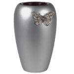 Vaso Aurora Silver Farfalla