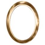 Cornice Filetto Largo Ovale in Bronzo