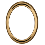 Cornice Ovale Virgola in Bronzo
