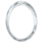 Cornice Filetto Largo Ovale Marmo Carrara