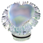 Cristallo Fiamme Cuore 24% PBO - 7206