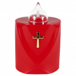 Lumini Votivi Elettronici H 110 mm con Croce