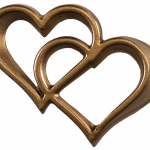 Cuore Doppio Bronzo Chiaro