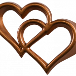 Cuore Doppio Bronzo Scuro