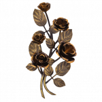 Rosa in Bronzo Destra 7757