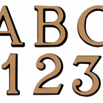 Carattere Romano Ottone bronzato Satinato