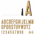 Carattere Bastone Rettificato