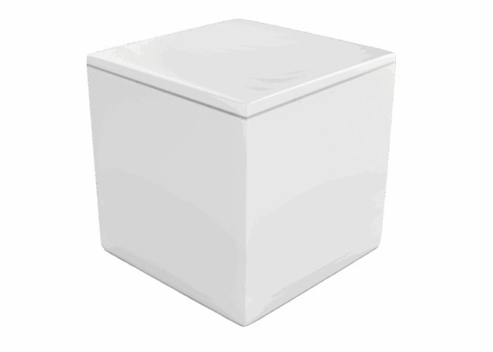 Urna in Porcellana Cubo - immagine 1
