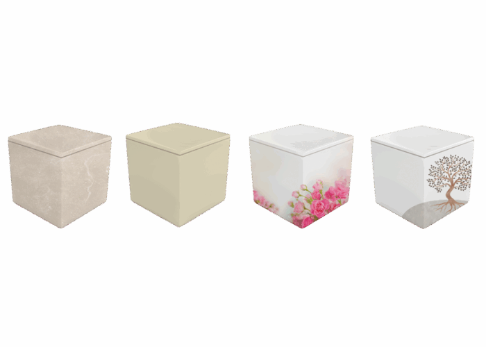 Urna in Porcellana Cubo - immagine 2
