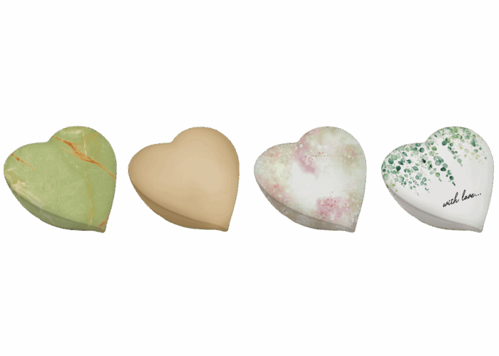 Urna in Porcellana Cuore Linea Piccola - immagine 2